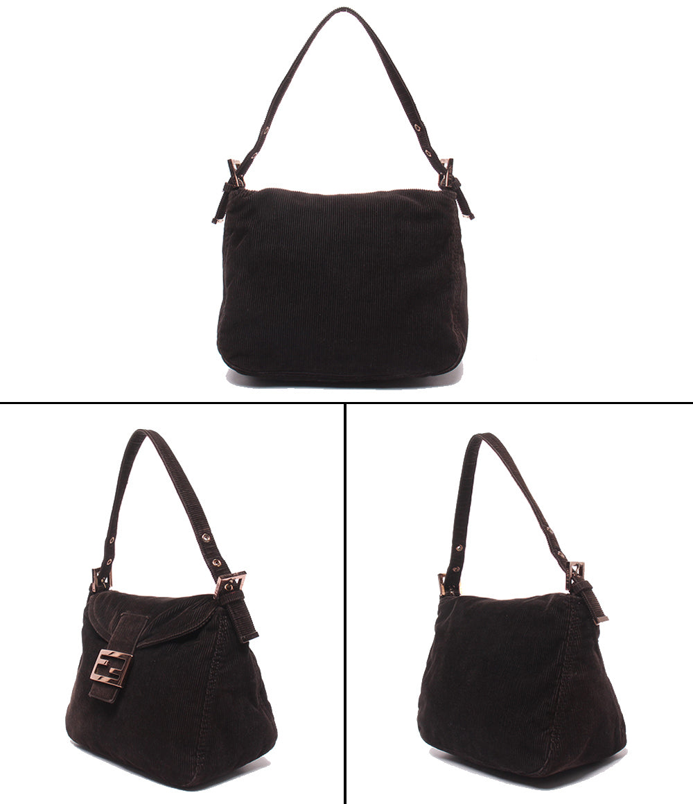 FENDI ハンドバッグ ショルダーバッグ 肩掛け コーデュロイ マンマバケット レディース フェンディ
