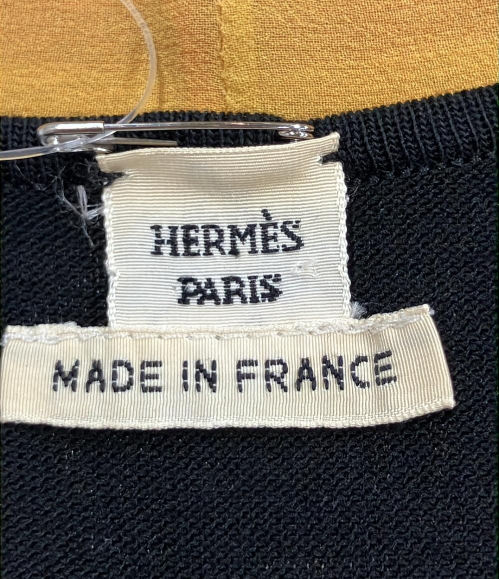 エルメス カシュクール ノースリーブブラウス シルク100% レディース SIZE 36 (S) HERMES