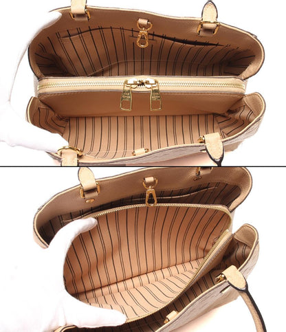 LOUIS VUITTON 2WAYハンドバッグ ショルダーバッグ 肩掛け モンテーニュMM モノグラムアンプラント M41152 レディース ルイ・ヴィトン