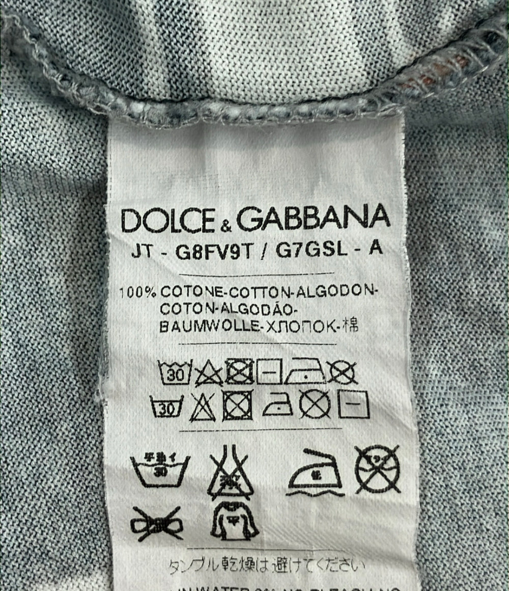 DOLCE & GABBANA 半袖Tシャツ 総柄 レディース SIZE 44 (S) ドルチェアンドガッバーナ