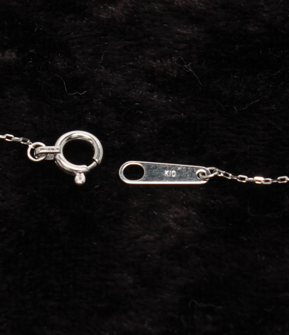 ディズニー ネックレス K10  淡水パール マリーちゃん リボンモチーフ レディース Disney