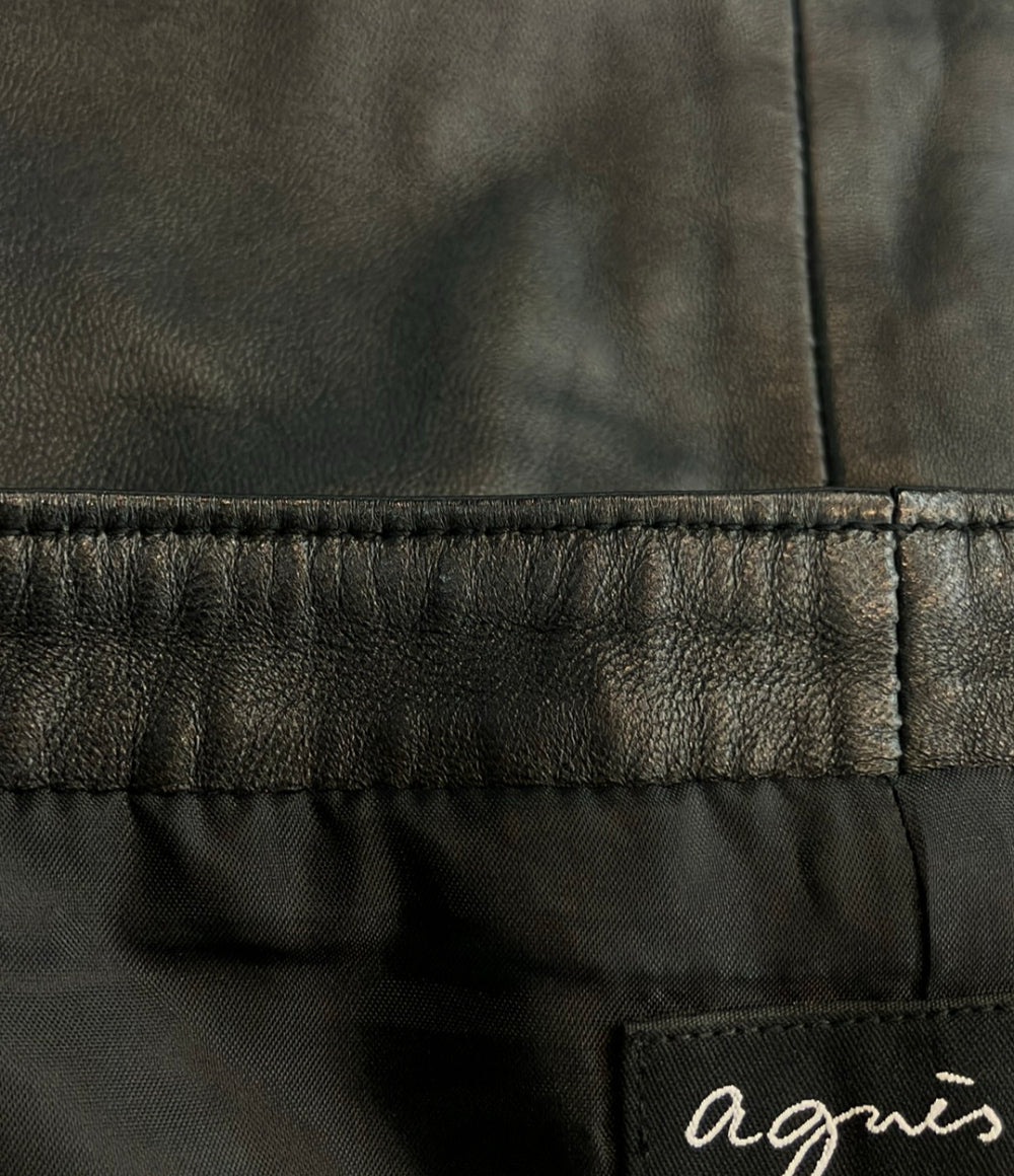 agnes b. ジープレザー スカート レディース SIZE 42 アニエスベー