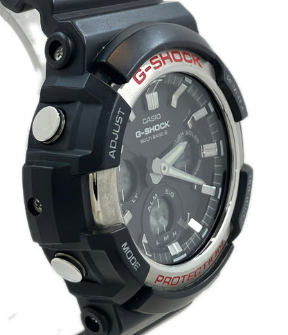 美品 CASIO 腕時計 G-SHOCK 電波ソーラー ソーラー ブラック GAW-100 メンズ カシオ