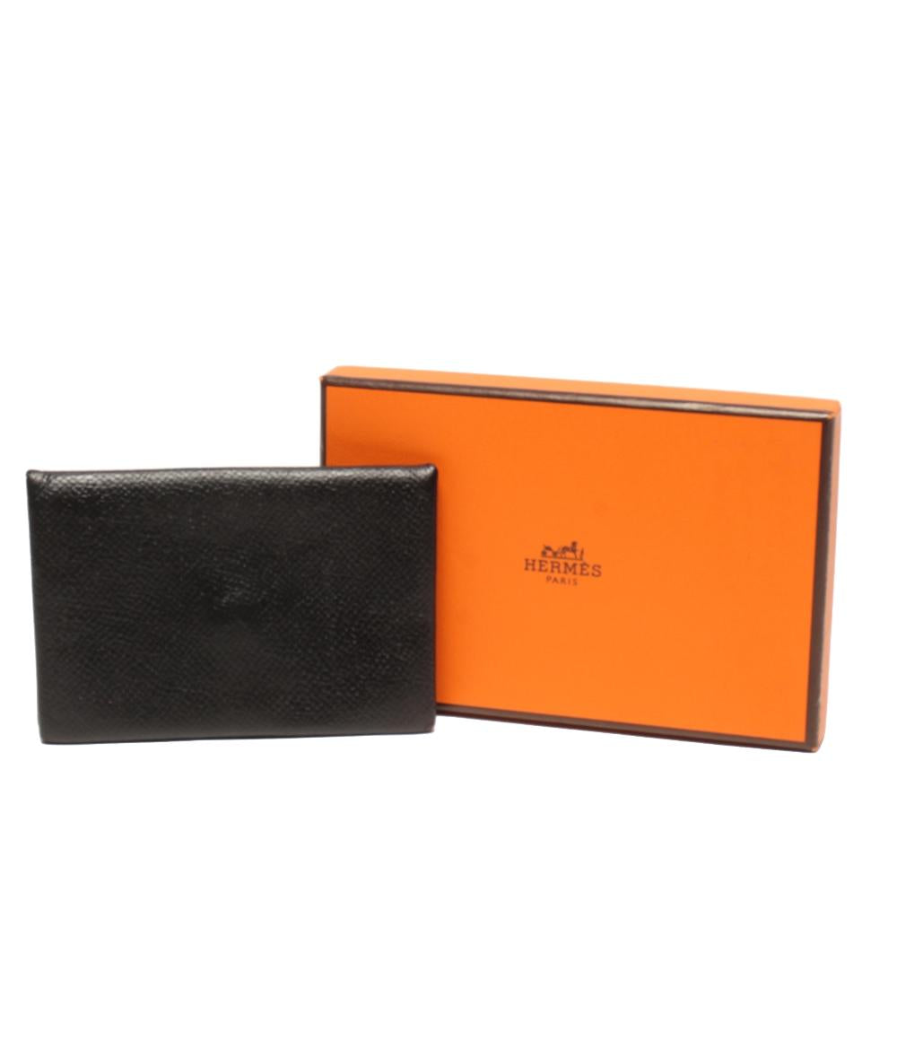 エルメス カードケース X刻印 シルバー金具 カルヴィ ユニセックス HERMES