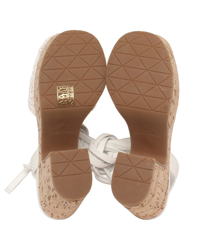 美品 PRADA サンダル ラフィア クロシェ レディース SIZE 36 (23cm) プラダ