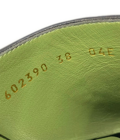 美品 GUCCI ホースビット チャンキーヒールミュール 602390 レディース SIZE 38 (24cm) グッチ