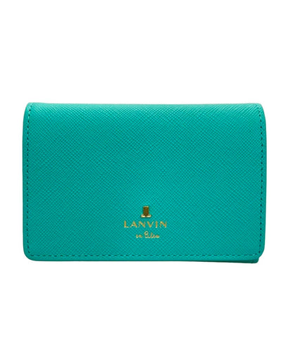 美品 LANVIN en Bleu カードケース 牛革 レディース ランバンオンブルー