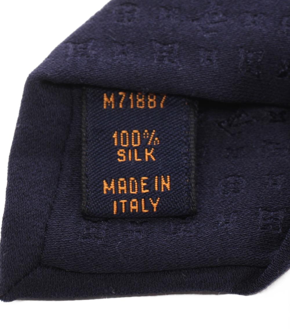 LOUIS VUITTON ネクタイ シルク100% 総柄 M71887 メンズ ルイ