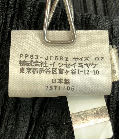 PLEATS PLEASE レイヤードスリットワイドプリーツパンツ レディース SIZE 02 プリーツプリーズ