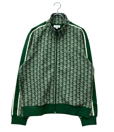 美品 LACOSTE モノグラムジャカードトラックジャケット 総柄 XL メンズ SIZE 6 (XL)