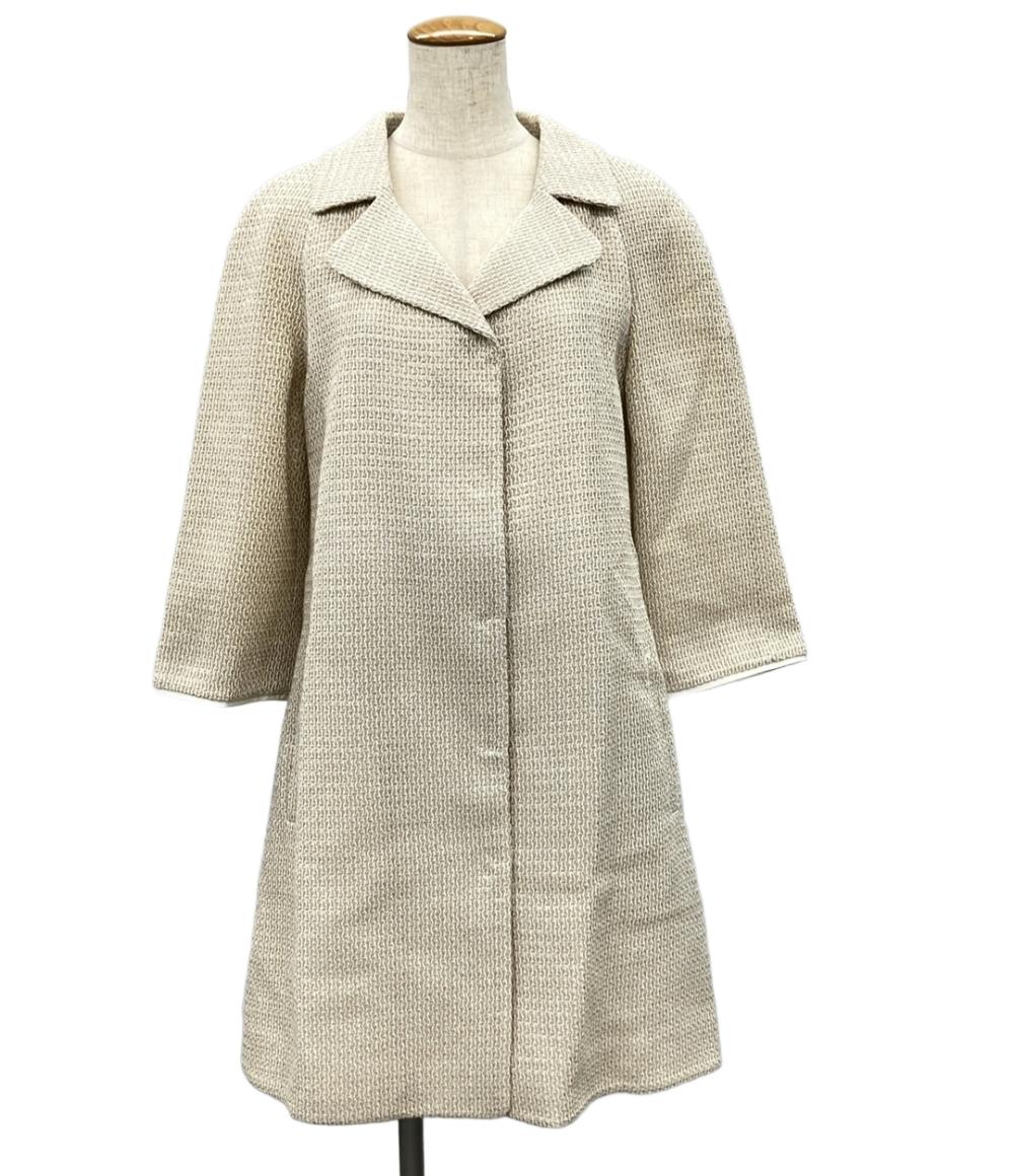 美品 ツインセット う ツイードコート レディース SIZE S TWIN-SET