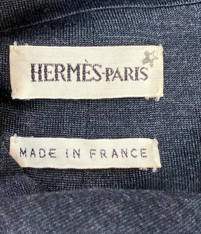 HERMES ロングシャツカーディガン チャコール スターマークタグ レディース SIZE 38 (M) エルメス