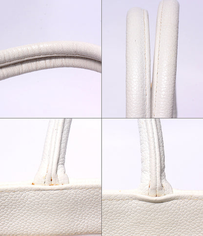 CHANEL トートバッグ ショルダーバッグ 肩掛け 復刻トート ゴールド金具 5番台 キャビアスキン レディース シャネル