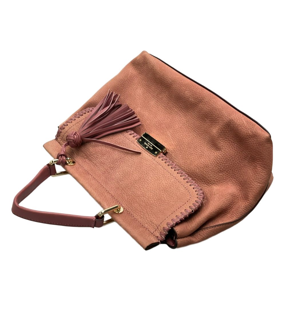 Kate Spade ハンドバッグ 2WAY ショルダー ベージュ レザー調 ケイトスペード 2way ショルダーバッグ レザー バイカラー ベージュ