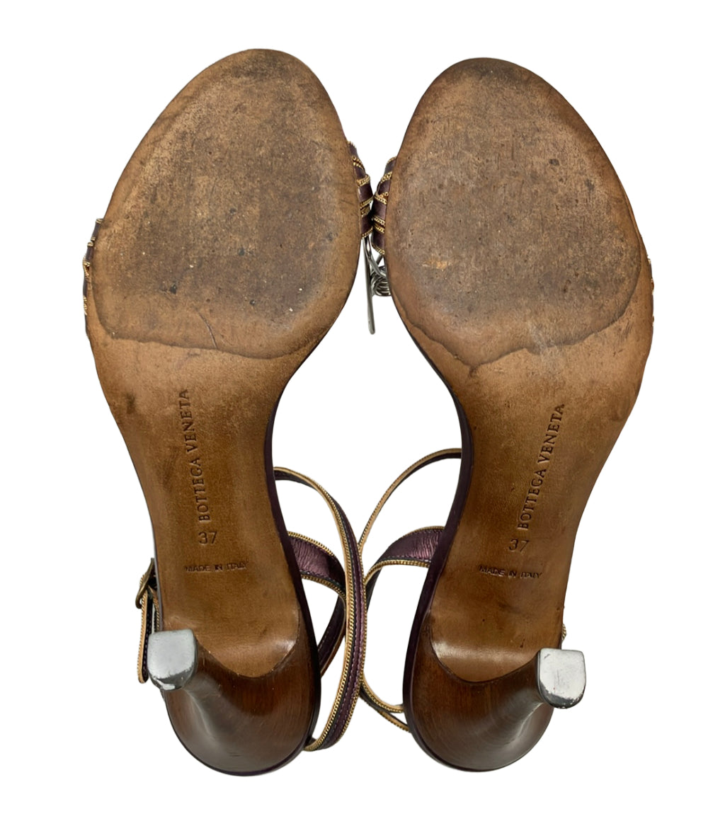 BOTTEGA VENETA アンクルストラップサンダル レディース SIZE 37 ボッテガ・ヴェネタ