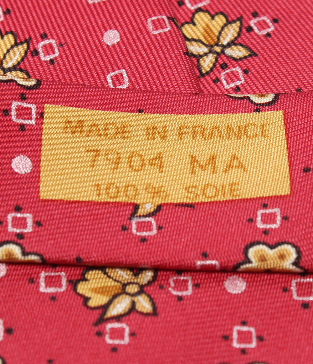 美品 HERMES ネクタイ シルク100％ 花柄 メンズ エルメス – Rehello by