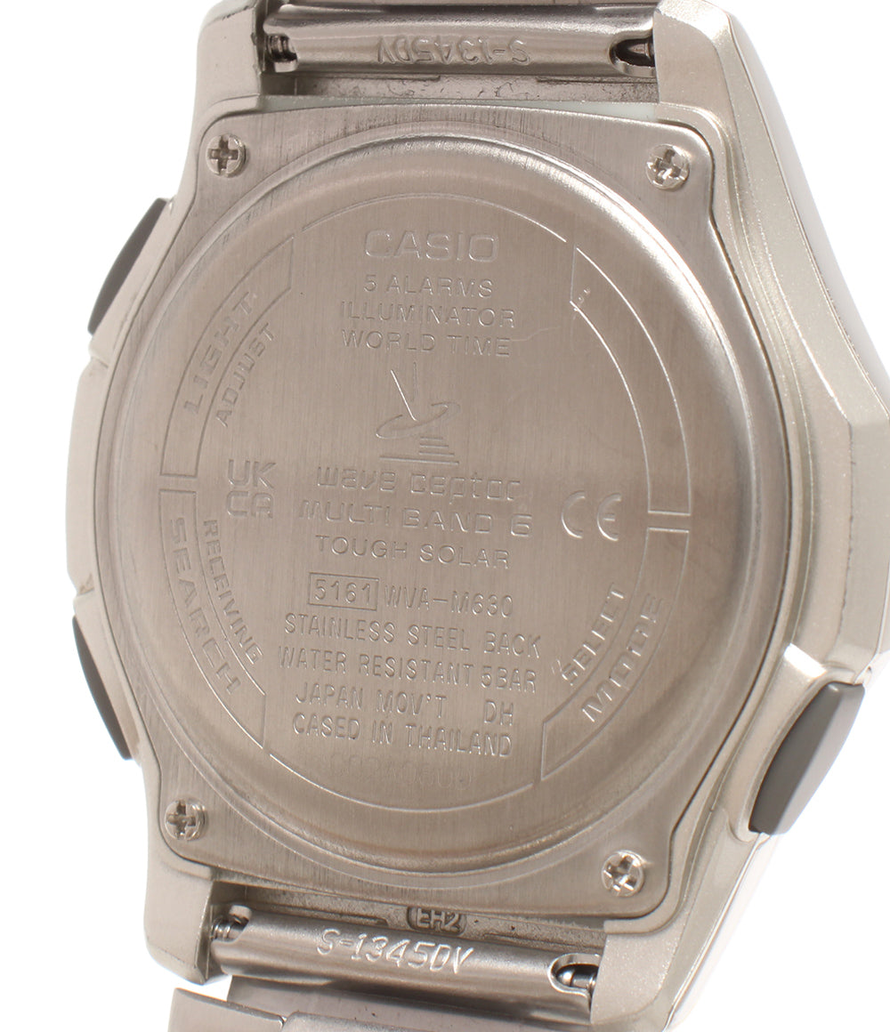美品 CASIO 腕時計 ウエーブセプター WAVE CEPTOR ソーラー WVA-M630D-7A2JF メンズ カシオ