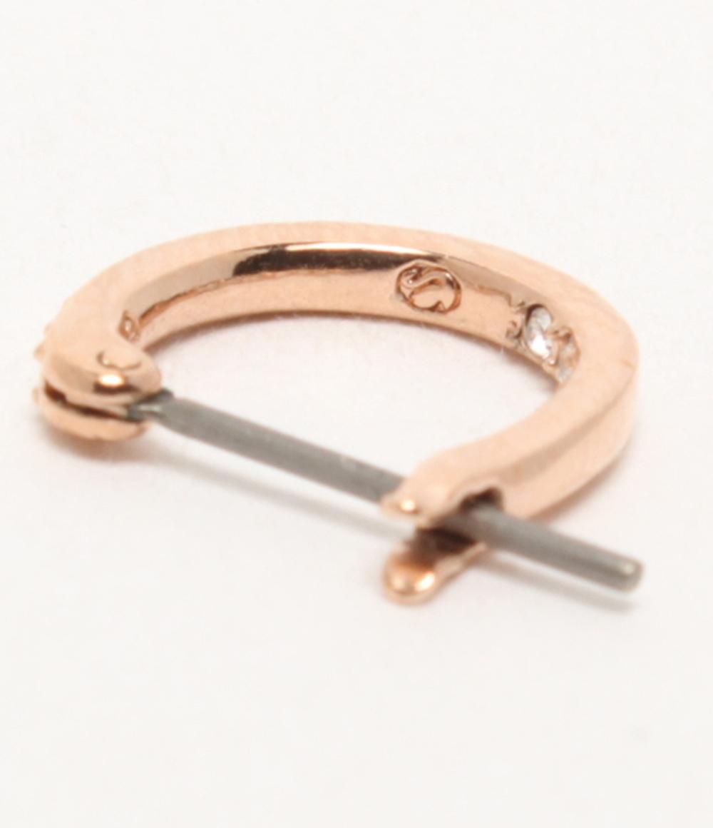 美品 SWAROVSKI ピアス 月モチーフ ムーンモチーフ レディース スワロフスキー