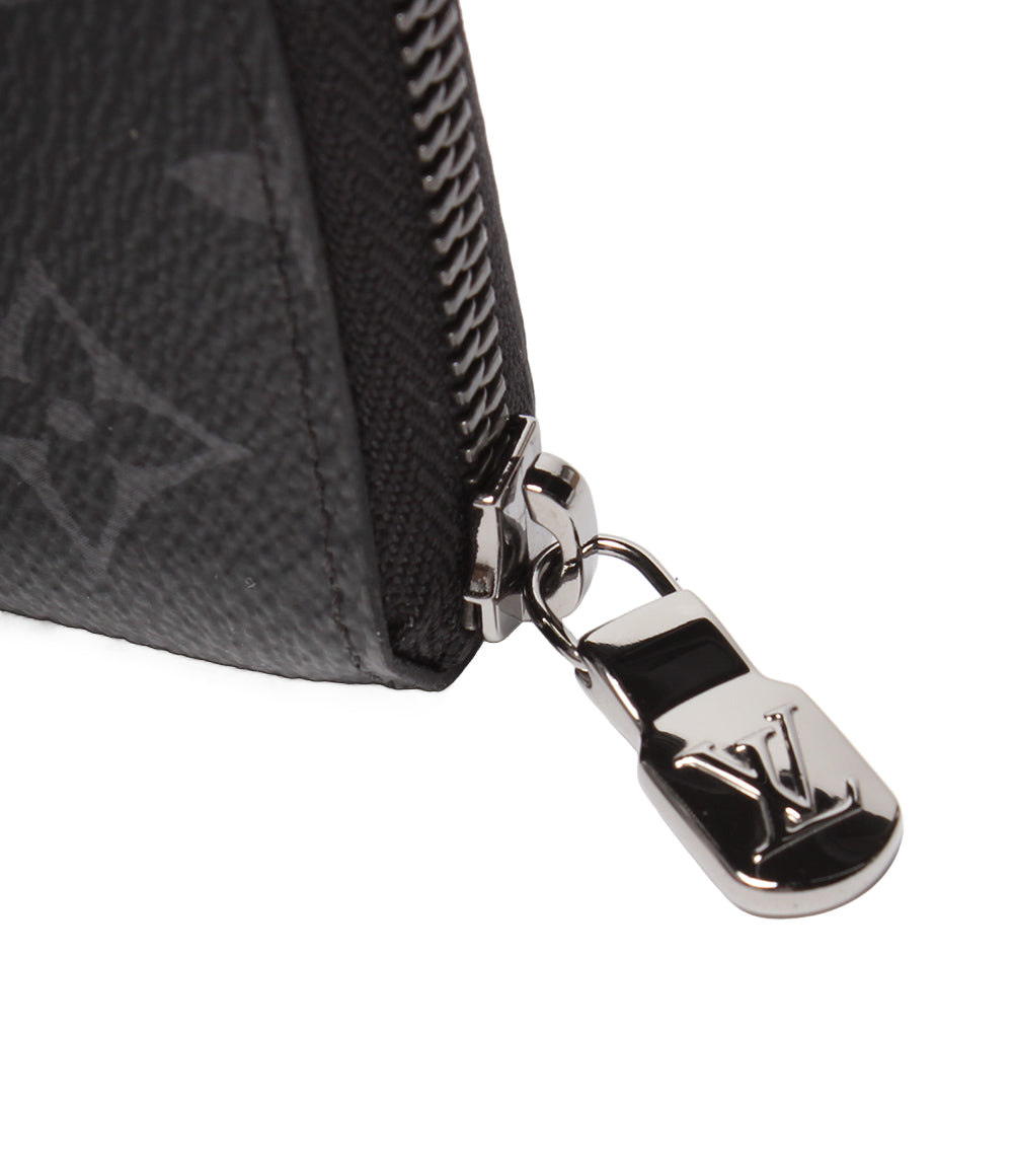美品 LOUIS VUITTON ラウンドファスナー長財布 ジッピーウォレット・ヴェルティカル モノグラム・エクリプス M62295 メンズ ルイ・ヴィトン