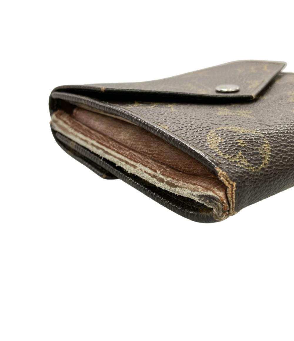 LOUIS VUITTON ダブルホック 二つ折り財布 モノグラム ポルトモネ ビエ M61660 レディース ルイ・ヴィトン