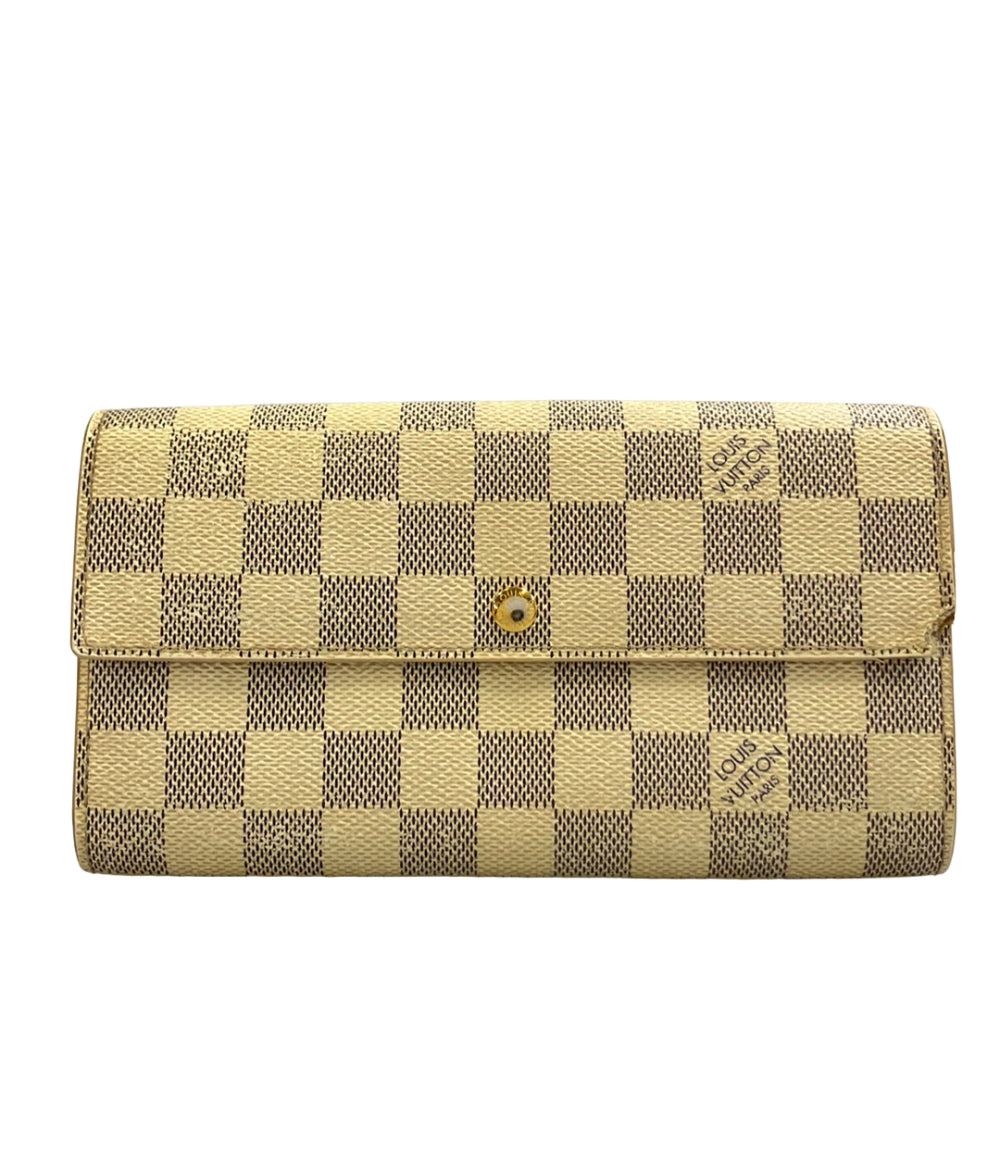 LOUIS VUITTON 長財布 ポルトフォイユ サラ ダミエ アズール N61735 レディース メンズ ルイ・ヴィトン