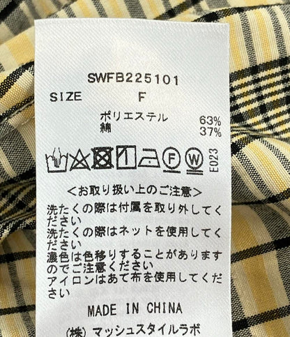 美品 スナイデル 長袖シャツ チェック柄 レディース SIZE F (M) snidel