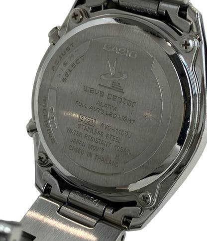 CASIO 腕時計 ウェーブセプター ソーラー ブラック WVQ-110DJ メンズ カシオ