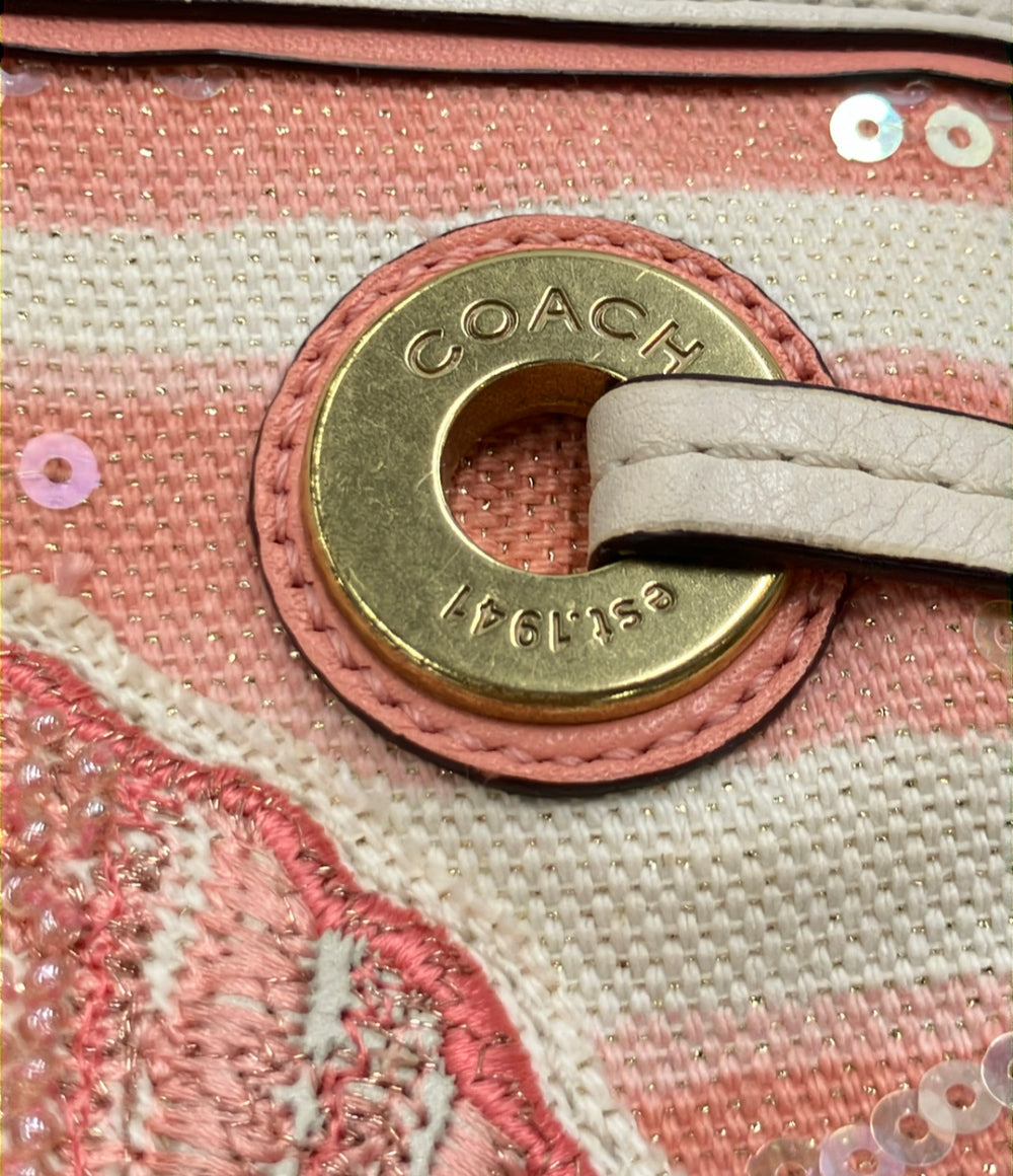COACH クラッチバッグ 貝殻柄 レディース コーチ