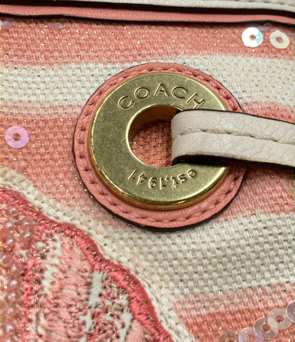 COACH クラッチバッグ 貝殻柄 レディース コーチ