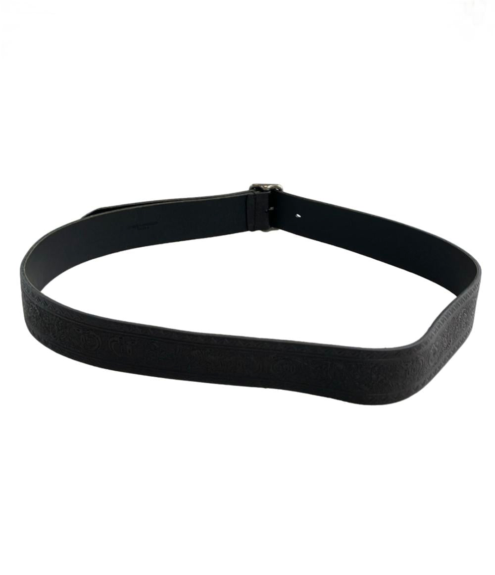 美品 サンローラン ベルト シルバーバックル レディース SAINT LAURENT