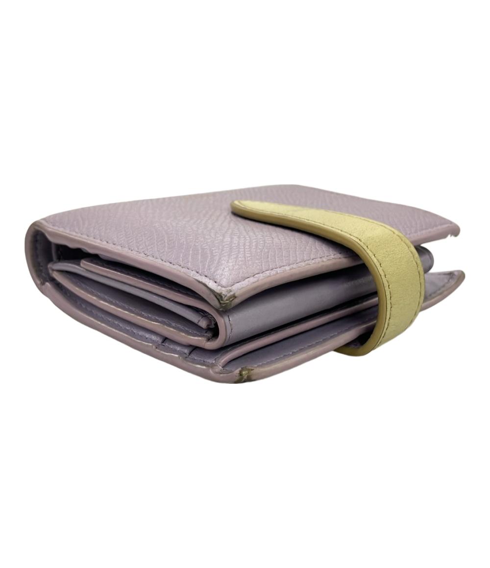 CELINE 二つ折り財布 スモールストラップウォレット レザー レディース