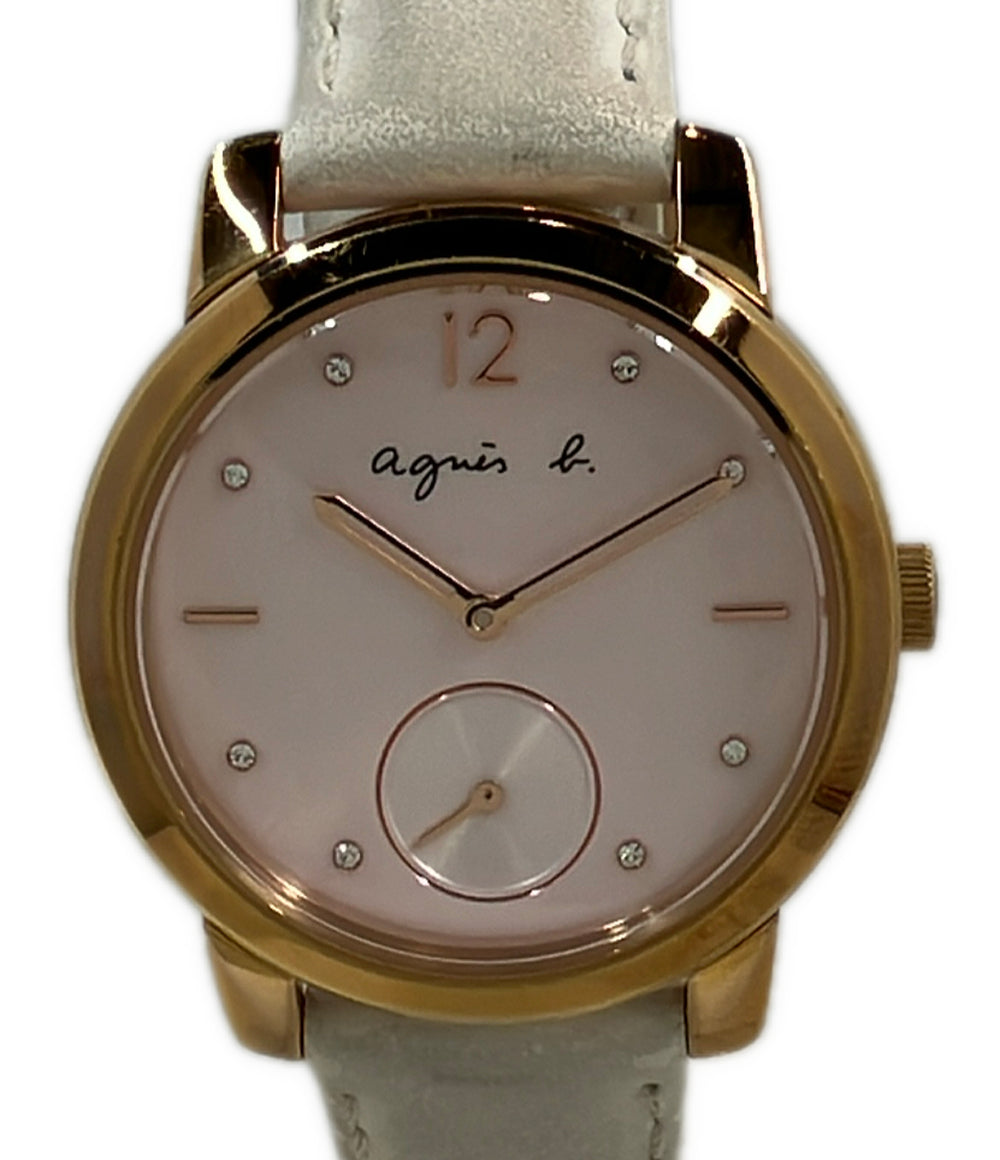 agnes b. 腕時計 クオーツ ピンク VD78-KWW0 レディース アニエスベー