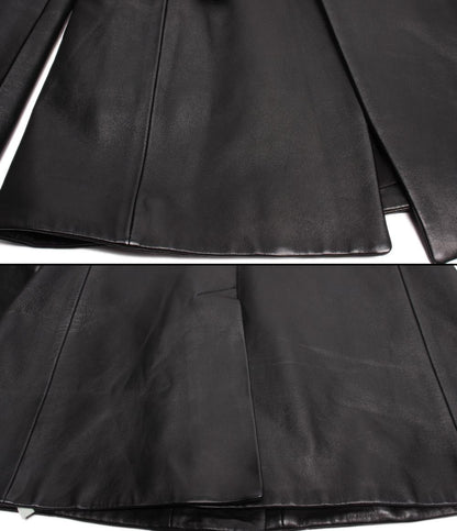 オフホワイト レザージャケット ペインティング パッチ ブレザー OWJA023F19986050 レディース SIZE 40 (M) OFF-WHITE