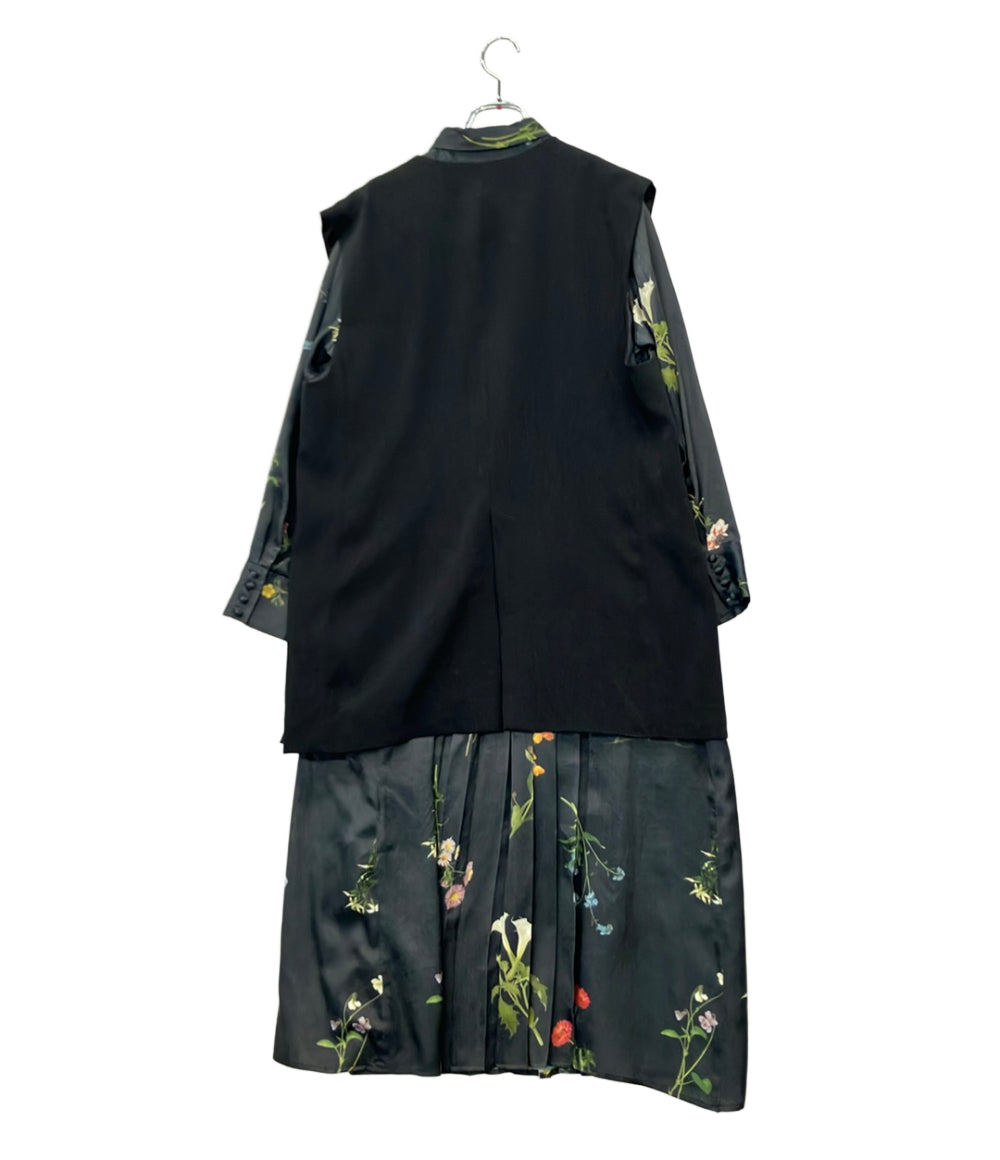 AmeriVintage 長袖ワンピース ベスト付き UND NEVAEH VEST SET DRESS 02120550581 レディース SIZE S アメリヴィンテージ