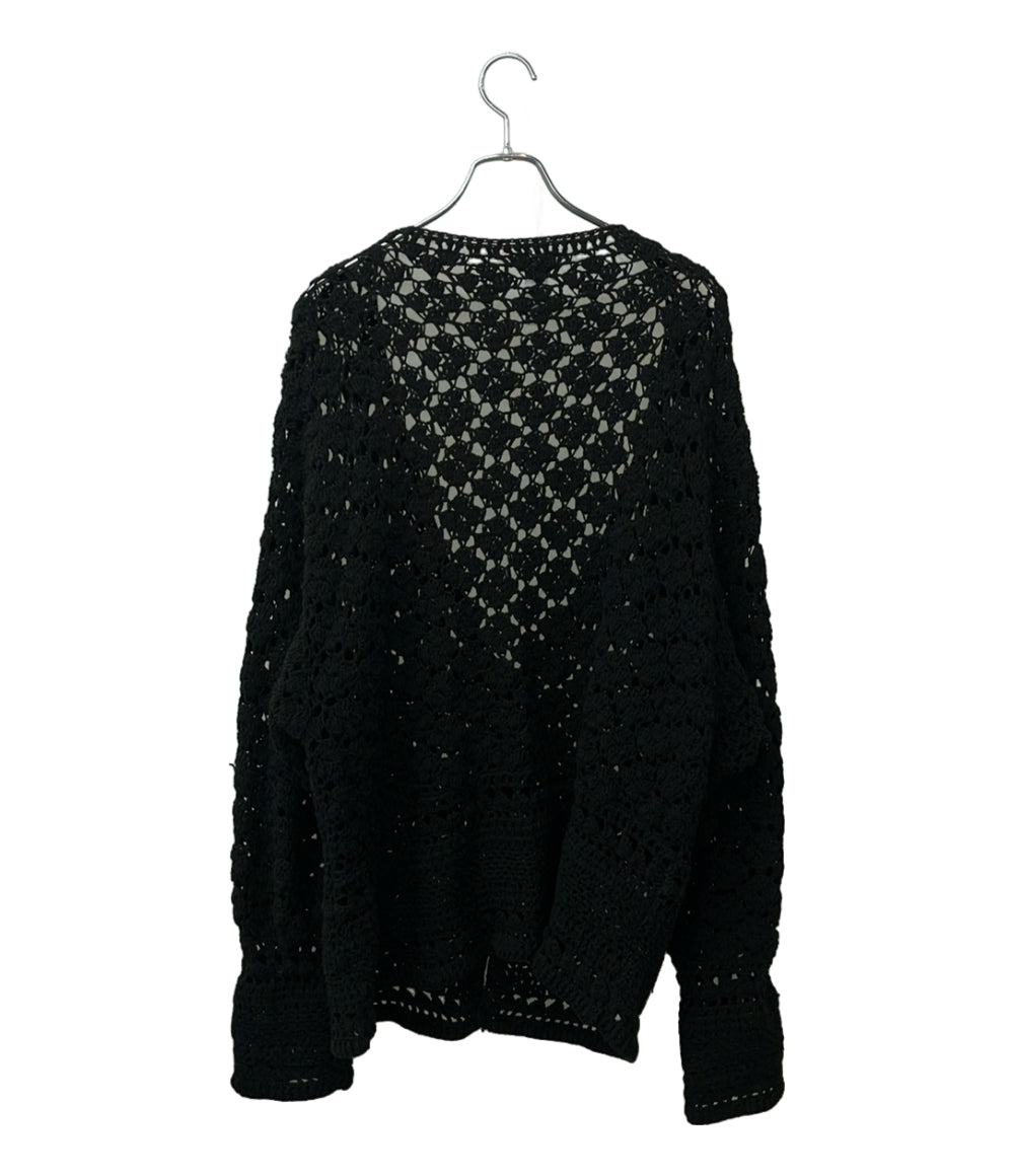Niche. INDUSTRIAL HINDUSTAN カーディガン ニット ハンド CROCHET COTTON CARDIGAN メンズ ニッチインダストリアルヒンドゥスタン