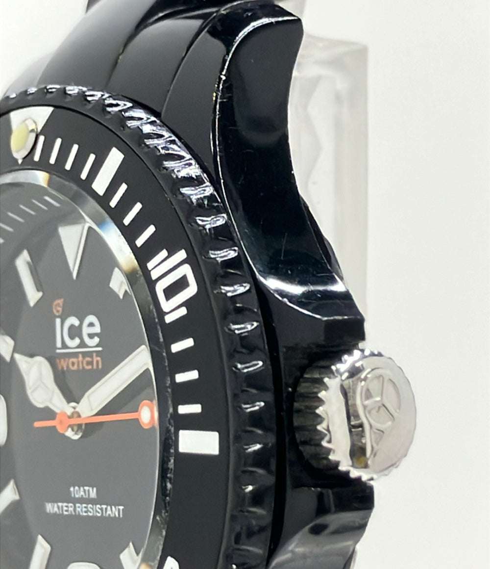 ice watch 腕時計 クオーツ ブラック メンズ アイスウォッチ