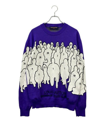 LOUIS VUITTON ジャガードニット 22AW RM222 ZLL HNN93W メンズ SIZE XL ルイ・ヴィトン