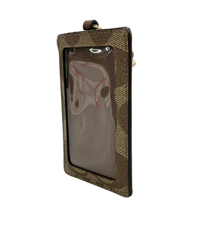 COACH パスケース ストラップ付き PVC シグネチャー F63274 レディース コーチ