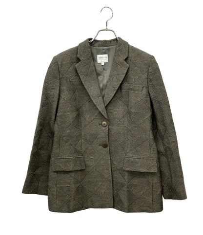 ARMANI COLLEZIONI ツイードテーラードジャケット レディース SIZE 44 (L) アルマーニコレッツォーニ