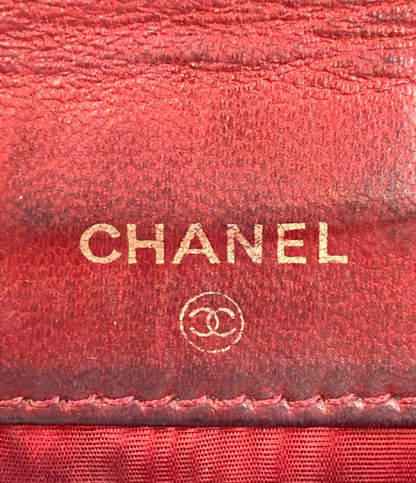訳あり シャネル 三つ折り財布 キャビアスキン レディース CHANEL