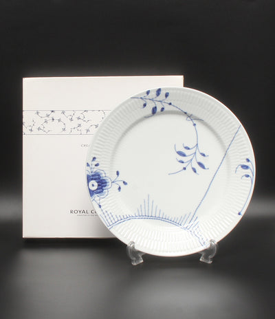美品 Royal Copenhagen プレート 皿 27cm ブルーフルーテッド メガ ロイヤルコペンハーゲン