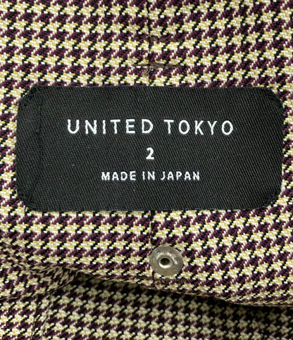 美品 ユナイテッドトウキョウ ワイドパンツ 千鳥格子 レディース SIZE 2 (L) UNITED TOKYO