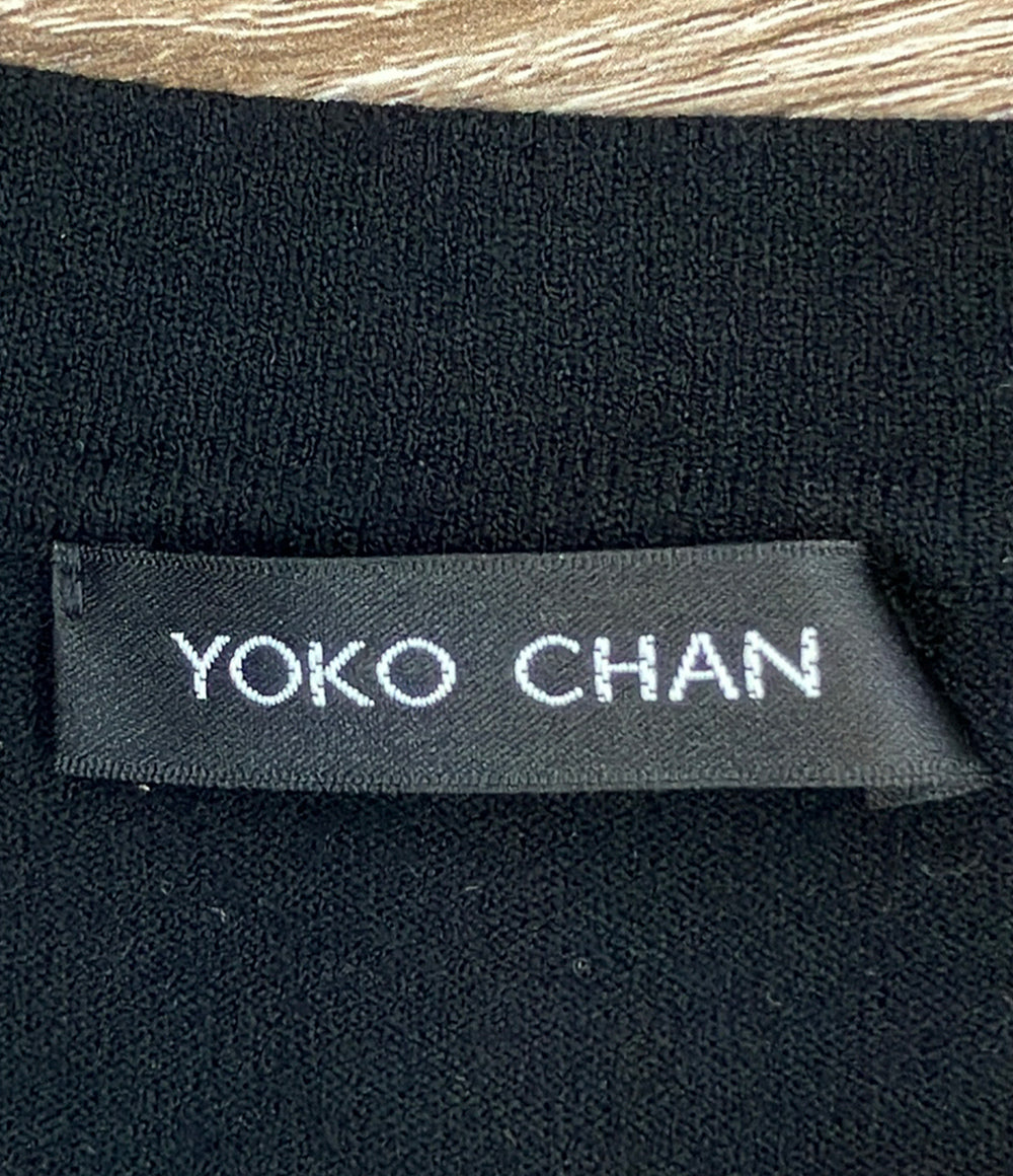 美品 YOKO CHAN 裾レース長袖カーディガン YCN-519-052 レディース SIZE 36 (XS) ヨーコチャン
