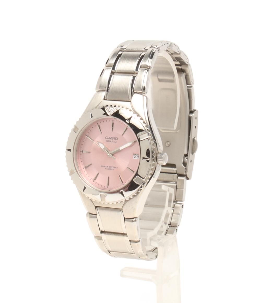 美品 CASIO 腕時計 クオーツ ピンク LTD-1035 レディース カシオ