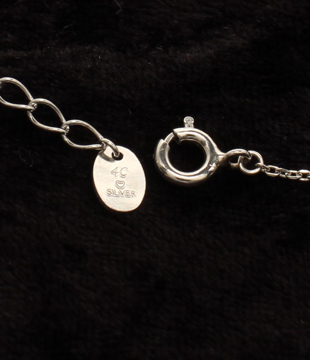 美品 ヨンドシー ネックレス SV ハートモチーフ レディース 4℃