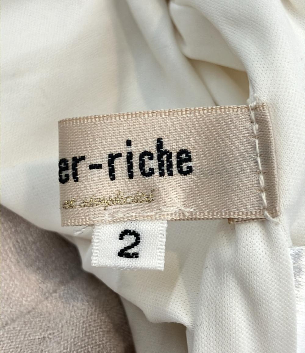 美品 アプワイザーリッシェ 長袖ニットワンピース レディース SIZE 2 (M) Apuweiser-riche