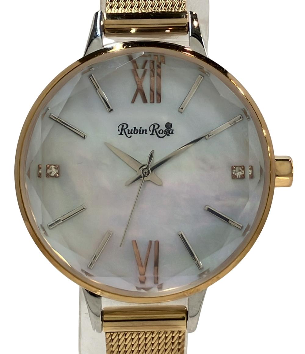 ルビンローザ 腕時計 ソーラー シェル R203 レディース Rubin Rosa
