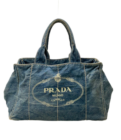 PRADA トートバッグ デニム レディース プラダ