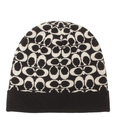 美品 コーチ ニット帽 シグネチャー レディース SIZE OS TU COACH