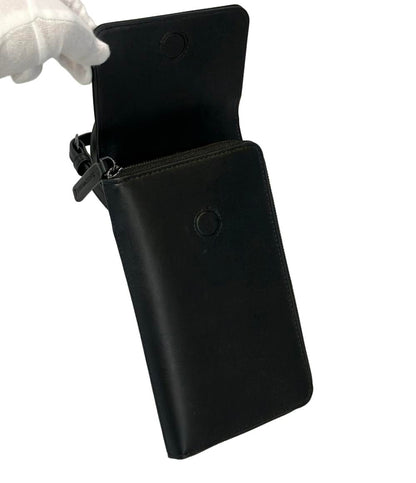 美品 EMPORIO ARMANI ショルダーバッグ トラベルポーチ ラウンドファスナー メンズ エンポリオアルマーニ